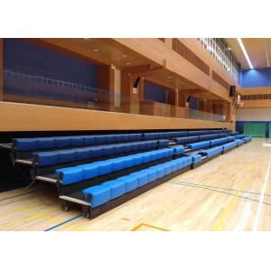 Power Control Retractable Grandstands Retractable Seating System Recessed Polymer Bench