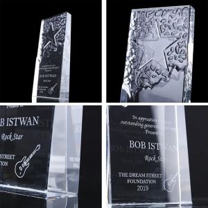 Honor Of Crystal Custom New Design 3d Blank Star Type Trophy Crystal Award Crystal Cup For Home Decorations