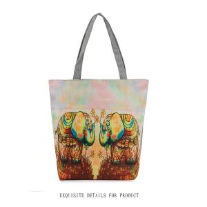 New little girl elephant female tourist attractions printing Ms. shoulder