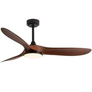 wholesale HFBH Fan Light Model 666 52 Inch Wood Color Ceiling Fan with ABS Blade