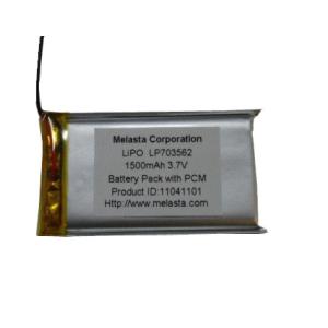 China OEM or ODM 1500mAh Lithium Polymer Battery Pack With PCM on sale
