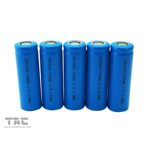 Rechargeable Lithium Ion Cylindrical Battery LIR14430 700mAh For Lighting
