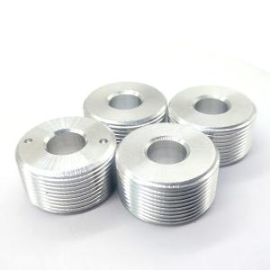 China CNC Turning Aluminum Coupling Ring with External Threads on sale