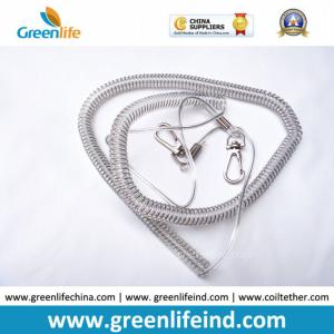 Yellow Fishing Kayaks Boats 3m Wire Coil Rod Lanyard