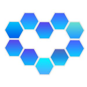 Adjustable Smart Hexagon Light with Wifi Bluetooth Control for Gaming Room