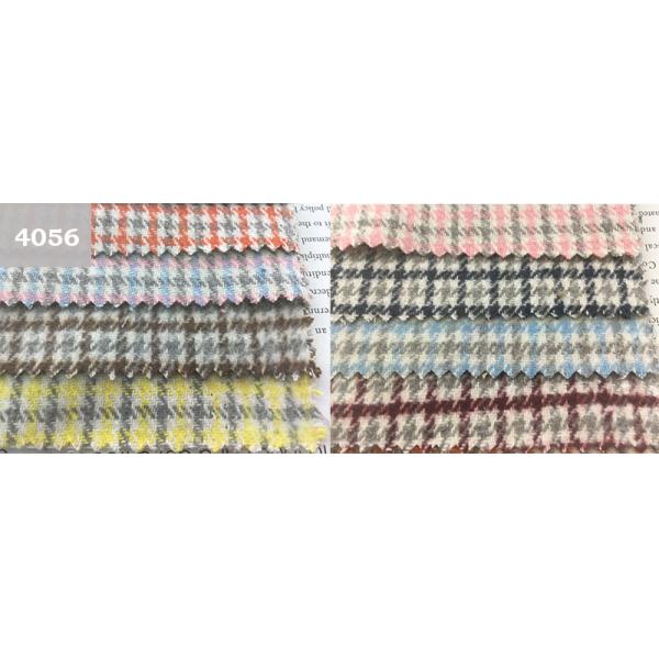 400gsm Scottish Plaid Tartan Tweed Fabric Poly Wool Suiting Fabric Abrasion Resistant