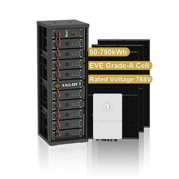 High Voltage 15kwh-750kwh Lithium Iron Battery Pack Lifepo4 51.2v 100Ah Rack Mounted Battery Lithium Ion Battery