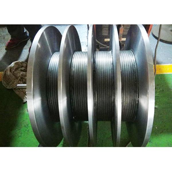 Thickened Seamless Steel Tube Grooved Winch Drum 22mm Diameter Cable