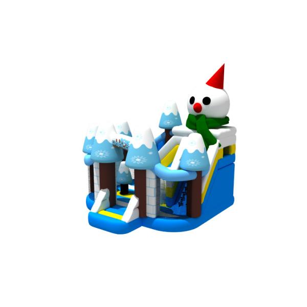 Inflatable Combos Christmas Inflatable Jump House Snowman Castle Bouncer Toys