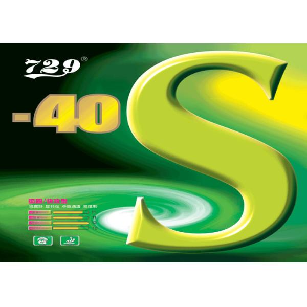 Buy 2.1mm Thickness Table Tennis Paddle Rubber Quick Attack Type 729-40S at wholesale prices