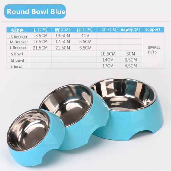 S M L XL Dog Feeding Bowl Two In One Non Slip Stainless Steel