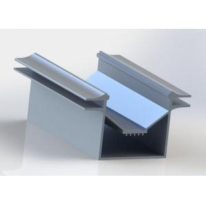 OEM / ODM Aluminum Channel Silver Anodized Industrial Aluminum Profile Customize