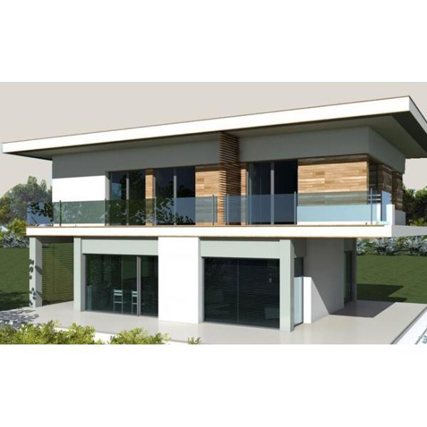 87SQM Pre Fab Steel Homes , Modular Steel Kit Homes Laminated Flooring