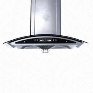 Buy SS range hood with 1.5m aluminum pipe and pushbutton at wholesale prices