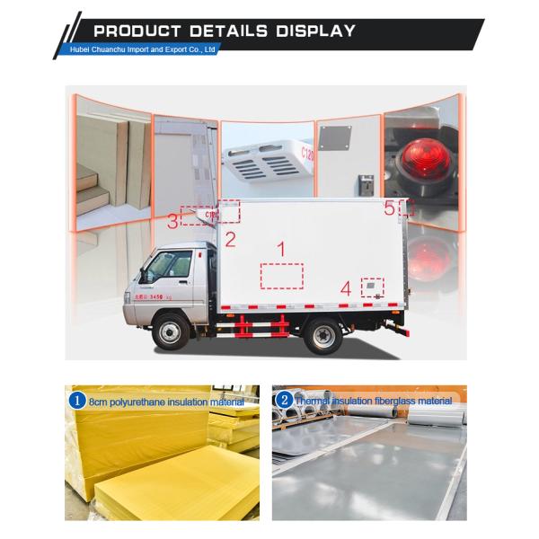JAC 10-20 Tons Refrigerated Truck for Fresh Vegetable Delivery Service Box Dimensions L x W x H mm 7300X2280X2400 mm