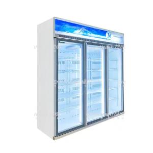 2 / 3 Doors Commercial Upright Freezer With Conversion Frequency And Self