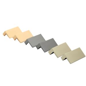 Knob L Type Rectangular Bronze Aluminum Drawer Handle kitchen cabinet pulls
