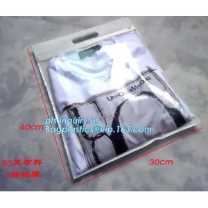 biodegradable pvc plastic slider zipper bag, packaging supplies vinyl slider