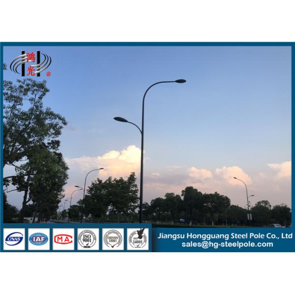 Round Type Street Light Poles Commerial Light Poles For Street Area With LED