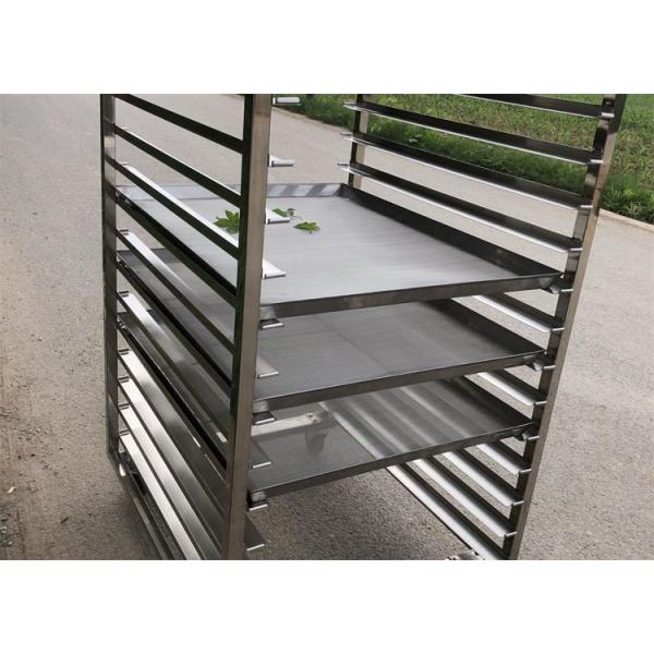 4 Inch Wheels Stainless Steel Rack Trolley 300 Kg For Drying Room