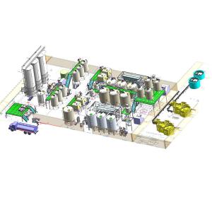 1500LPH UHT Milk Processing Line , Milk Powder Fresh Milk UHT Dairy Processing