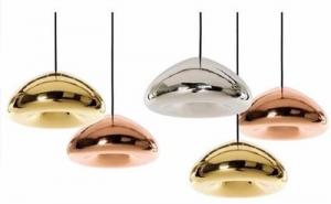Quality Modern Indoor Glass Pendant Lights For Dinning Romm Brass Chrome Void for sale