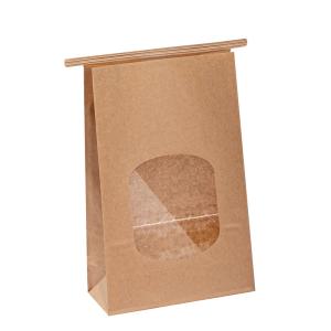 Biodegradable Brown Paper Bags Without Handles Compostable For Coffee Bean