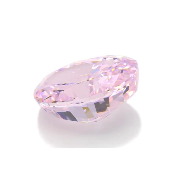 4k Iced Cut Cz Stones Pink Color Cushion Shape 7x6mm 10x8mm Loose Gemstone Synthetic Cubic Zirconia