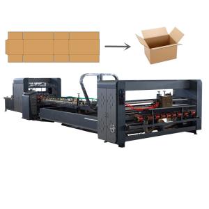 Auto Stacker Steel Frame Box Folder Gluer Machine Large Capacity
