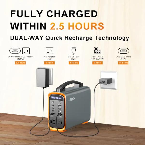 Solar Power Bank 200W 72000mah Portable Power Station Generator