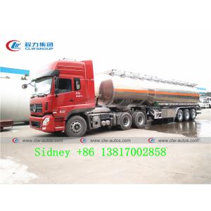 LHD RHD Tri Axle 47cbm Aluminum Alloy Diesel Tank Truck