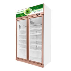 Two Glass Doors Economical Drinks Alcoholic Beverages Refrigerated Display