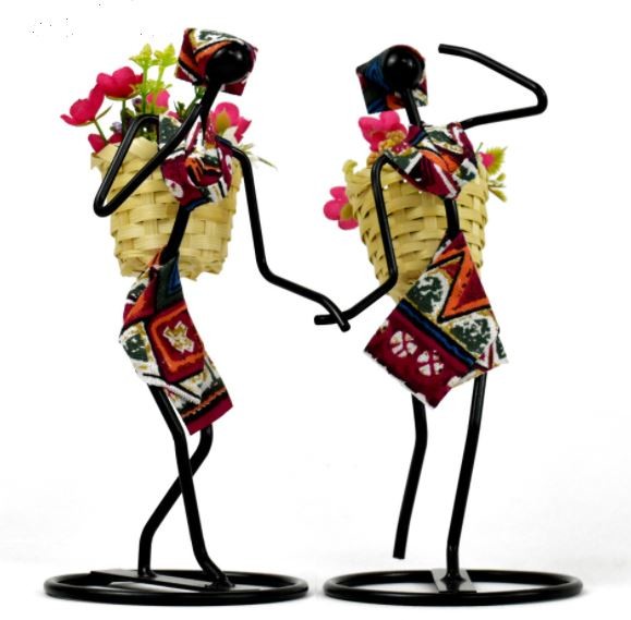 Buy Creative Girl Tea Picking Holder for Home Decoration at wholesale prices