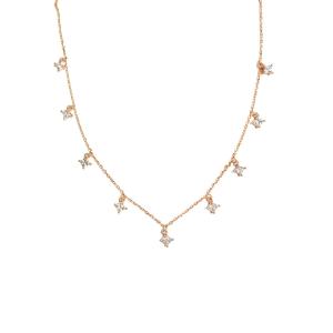 China Clover Necklace Silver 925 Double Size Enamel Fashion High-Quality on sale