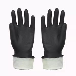 Household Industrial Building Nitrile Coated Hand Gloves Protective Green