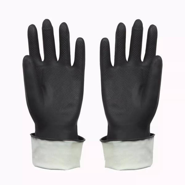 Buy Bulk heavy cheap custom black gloves nitrile rubber coating industry at wholesale prices