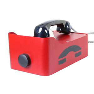 Weatherproof Analog Wall Phone Cold Rolled Steel No Keypad Audio ATM Service