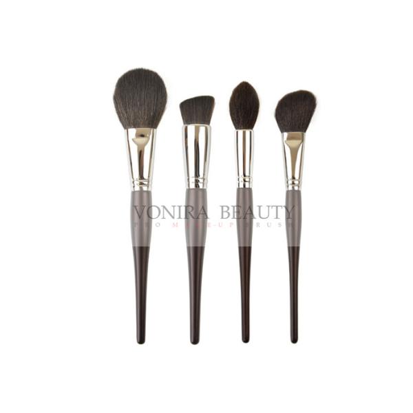 Buy Luxury Nature Ebony Handle Natural Hair Makeup Brushes Set Collection at wholesale prices