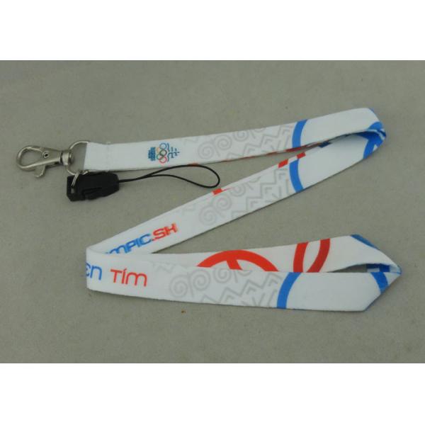 Buy Promotional Satin Sublimation Lanyards Mobile Straps Two Sides Printing at wholesale prices