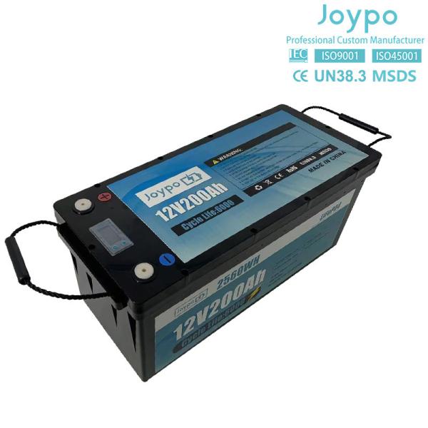 Household Solar Storage Lithium Battery Deep Cycle 12V 200Ah LiFePO4 Battery