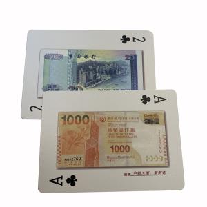 100% PVC Poker Cards Waterproof Plastic 0.32mm Thickness