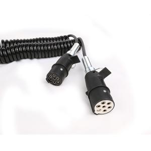 Plastic Waterproof 24v Coiled Wire Cable Lightweight With Smooth Surface