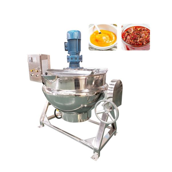 Gas Jacketed Kettle Steam Cooker/Jacketed Pot With Agitation Mixer Corn Sirup