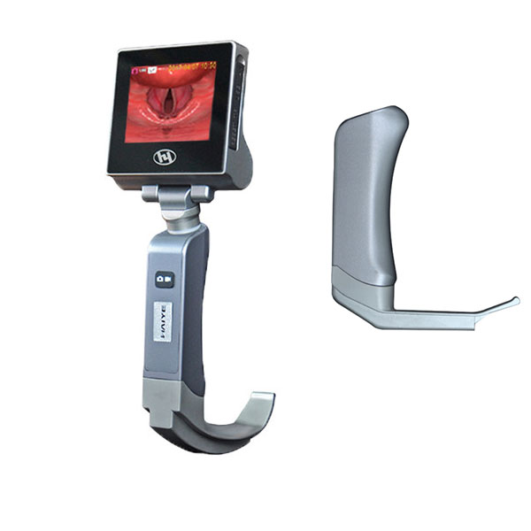 CMOS Intubation Handheld Video Laryngoscope With 70 Degree Hyperangulated Glottis Visualization