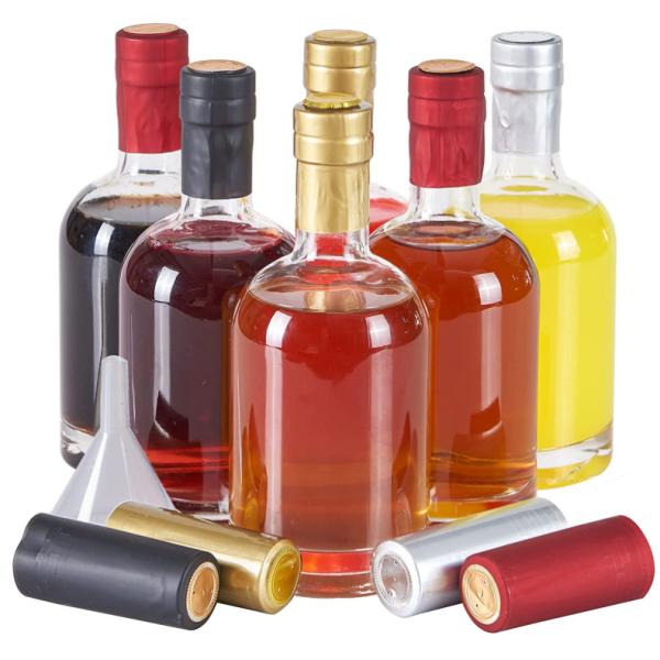 Clear Glass Refueled Beer Bottle with Cork-Sealed Lid and Acceptable Customer's Logo