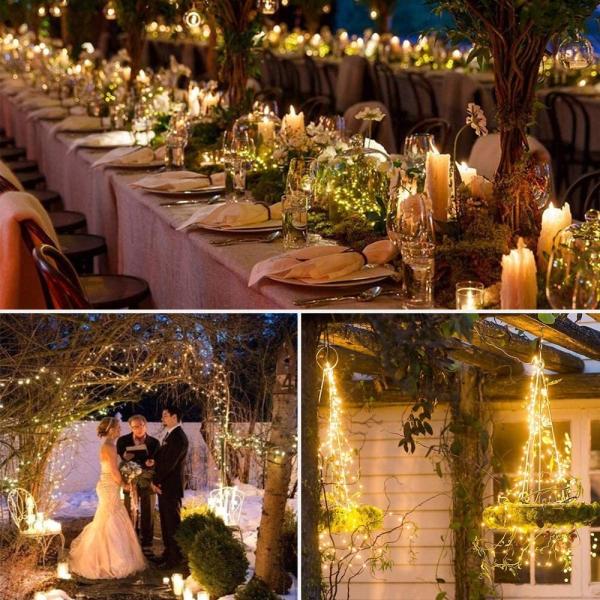 Waterproof Copper Wire Star Lights 10m For Bedroom Christmas Classroom Decor