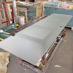 Customized Frost Art Shower Tempered Glass Door Frameless With Polished Handle