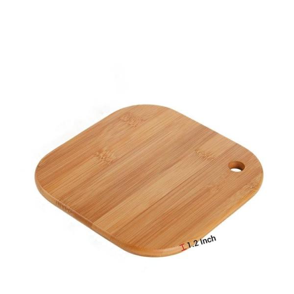 Buy Handmade Vegetable 20x20x3cm Mini Bamboo Cutting Board For Children at wholesale prices