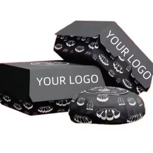 Wholesale Custom Printing Foldable Eco-Friendly Kraft Burger Box for Fast Food