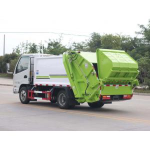 4 Cubic Compression Garbage Truck With Box Structure